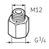 LAPN12 Nipple G1/4 - M12 for SKF System 24 Lubricators