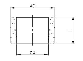 AM040703 Oil Filled Sintered Bronze Bush 4x7x3mm