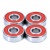 608-TW-2RU-P5-C3 Set of 4 High Quality Skateboard Bearings 8x22x7