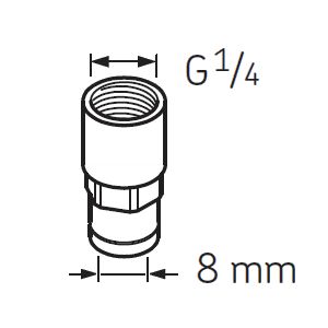 SKF LAPF F1/4 Tube Connection Female G1/4