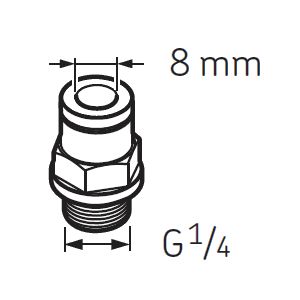 SKF LAPF F1/4 Tube Connection Female G1/4