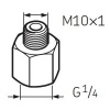 LAPN10X1 Nipple G1/4 - M10X1 for SKF System 24 Lubricators