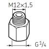 LAPN12X1.5 Nipple G1/4 - M12x1.5 for SKF System 24 Lubricators